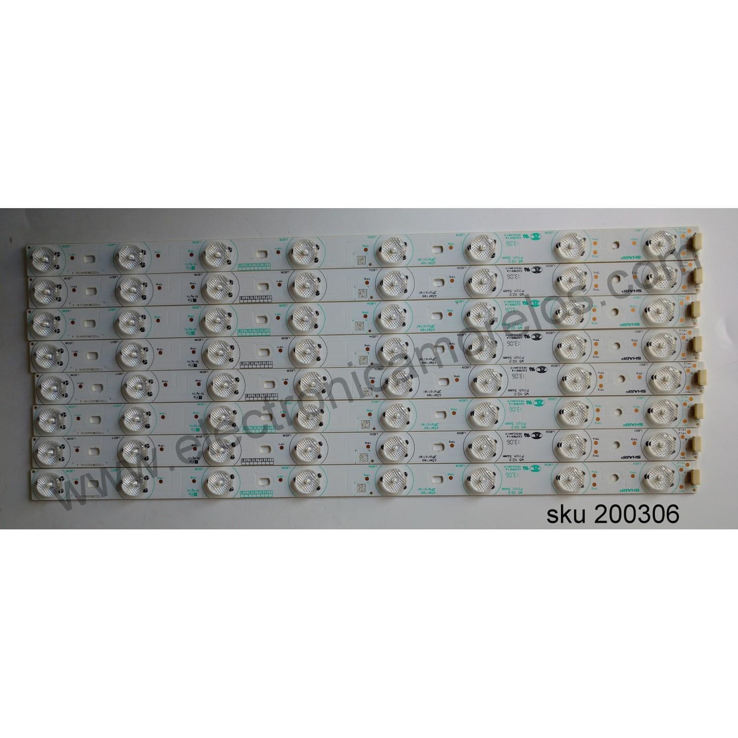 KIT DE LED PARA TV / AU Optronics T420HVN01.1 / E227809C / F103222WCA033771A5A / F103220WCA064971B2A / F103220WCA000161AGA / F103220WCA064961B2A / F103222WCA058831BGA / F103222WCA033781A5A / F103222WCA058841BGA / F103220WCA000181AGA / MODELO LED42C45RQ
